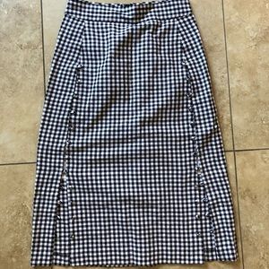 Madewell A-line Gingham Skirt